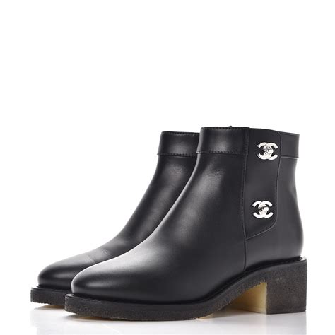 chanel turnlock boots.